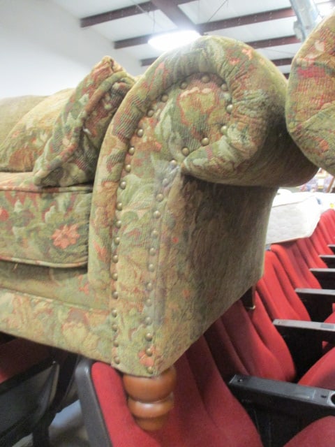 New Vintages by Bernhardt Rolled Arm Love Seat w/ Nail Head Accents - 4