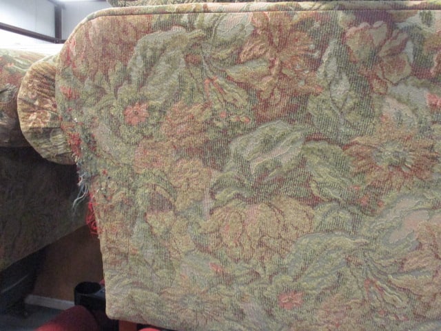 New Vintages by Bernhardt Rolled Arm Love Seat w/ Nail Head Accents - 8