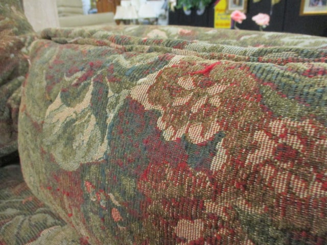 New Vintages by Bernhardt Rolled Arm Love Seat w/ Nail Head Accents - 9