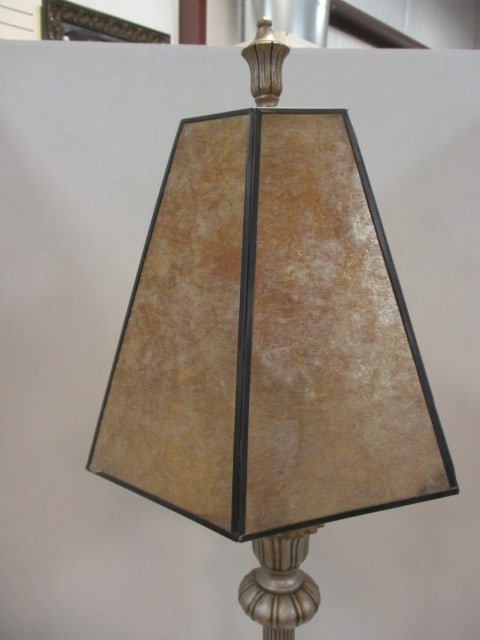 Neoclassical Style Table Lamp w/Mica Lamp Shade - 2