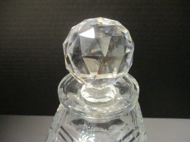 Edinburg Scotland Cut Crystal Decanter w/Faceted Stopper - 2