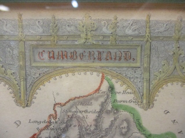 Three Framed and Matted Thomas Moule Cartographer English Maps - 4