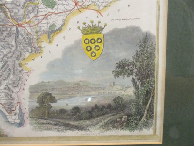 Three Framed and Matted Thomas Moule Cartographer English Maps - 6