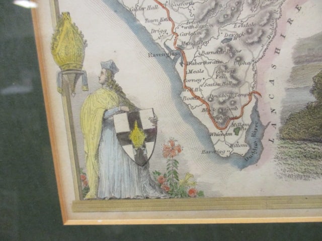 Three Framed and Matted Thomas Moule Cartographer English Maps - 7