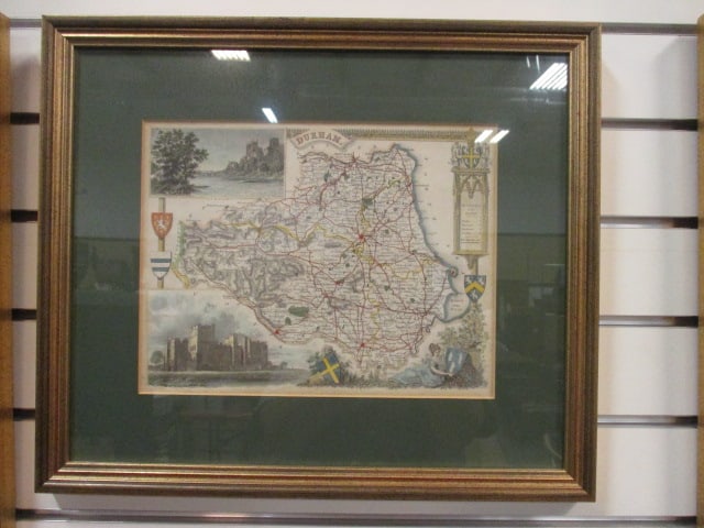 Three Framed and Matted Thomas Moule Cartographer English Maps - 9