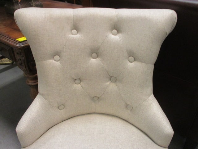 Pier 1 Button Tufted Upholstered Task Chair with Nail Head Accents - 3