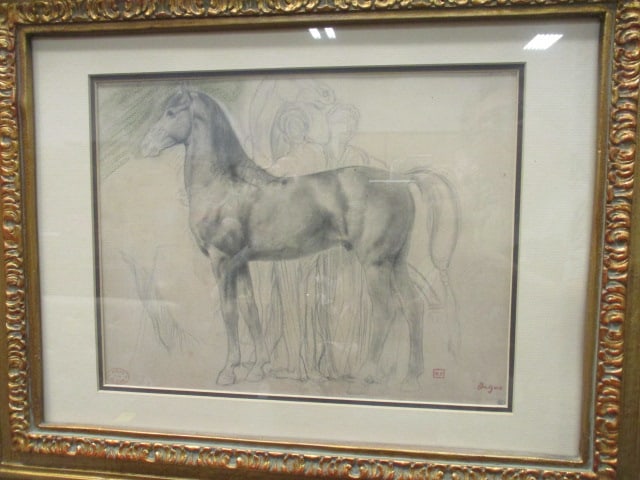 Edgar Degas 'Study of a Horse with Figures' F/M Artwork - 2