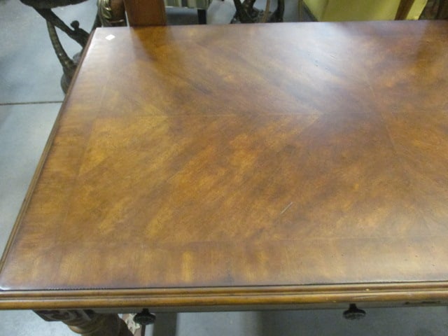 Old World Spanish Revival Library Table with 2 Drawers - 6