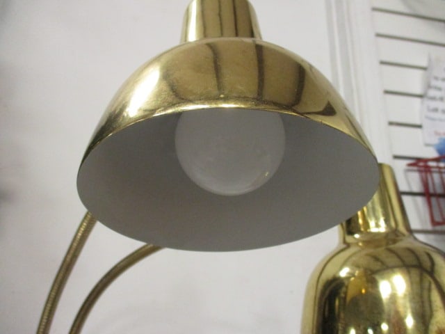 Double Arm Brass Floor Lamp - 4