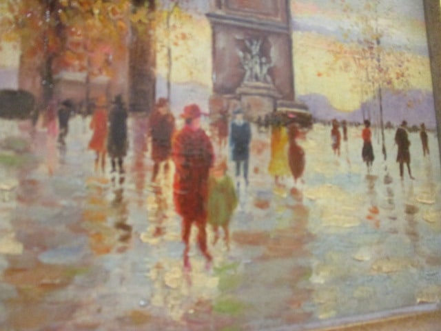 Impressionist Style Oil Painting in Ornate Frame - 3