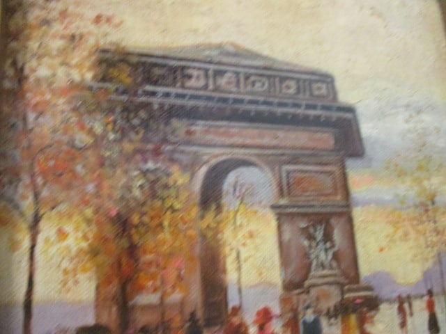 Impressionist Style Oil Painting in Ornate Frame - 4