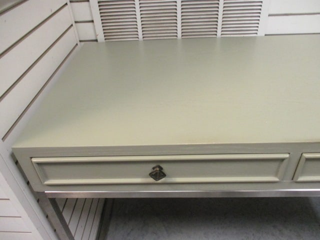 2 Drawer Writing/Vanity Desk w/Chrome Base - 2