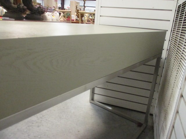 2 Drawer Writing/Vanity Desk w/Chrome Base - 9