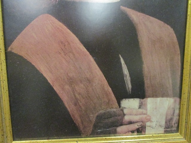 Leonardo Davinci 'Portrait of a musician & Portrait of a Lady' Framed Prints - 4