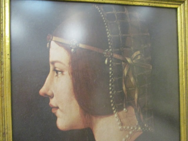 Leonardo Davinci 'Portrait of a musician & Portrait of a Lady' Framed Prints - 6
