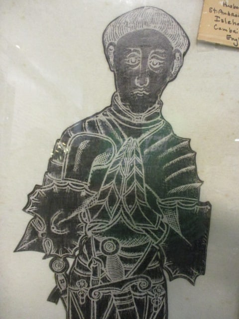 "Thomas Peyton 1484" Original Brass Rubbing by Audrey Tappen - 2