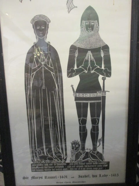 "Sir Morys Russel and Isabel" Brass Rubbing - 3