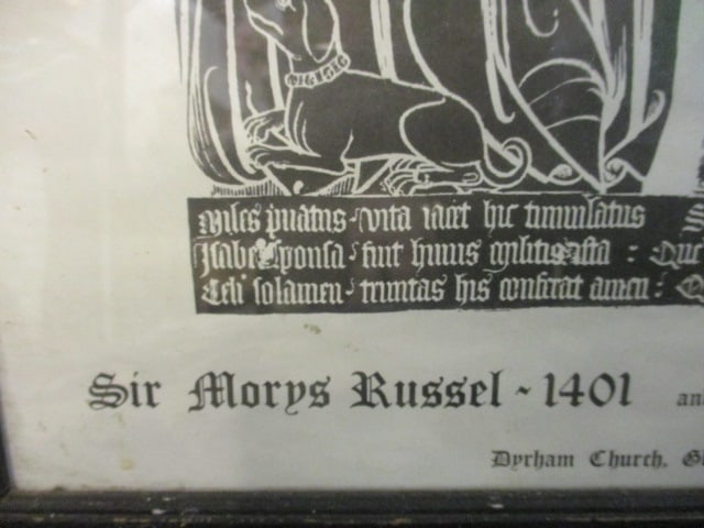 "Sir Morys Russel and Isabel" Brass Rubbing - 4
