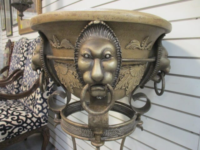 Neoclassical Style Jardiniere w/Bronze Finish on Metal Stand - 4