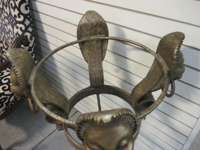 Neoclassical Style Jardiniere w/Bronze Finish on Metal Stand - 9