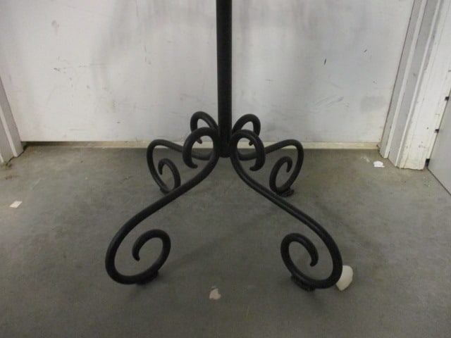 Black Metal Wire Dress Form Mannequin w/Scrollwork Base - 5