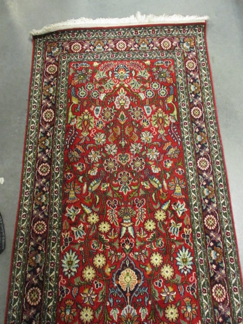Jewel of Kashmir Silk/Cotton Persian Runner - 2