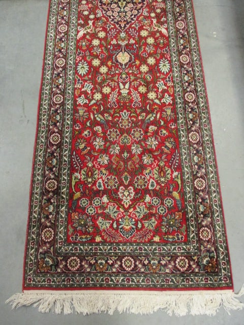 Jewel of Kashmir Silk/Cotton Persian Runner - 4