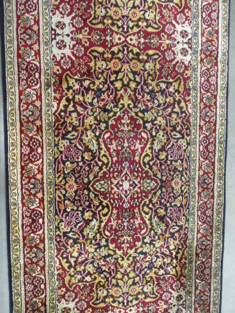 Jewel of Kashmir Silk/Cotton Persian Runner - 7