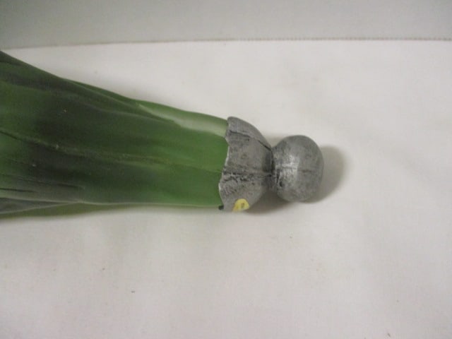 Green Frosted Glass Wall Pocket Sconce/Vase (PR) - 3