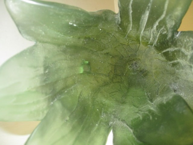 Green Frosted Glass Wall Pocket Sconce/Vase (PR) - 4