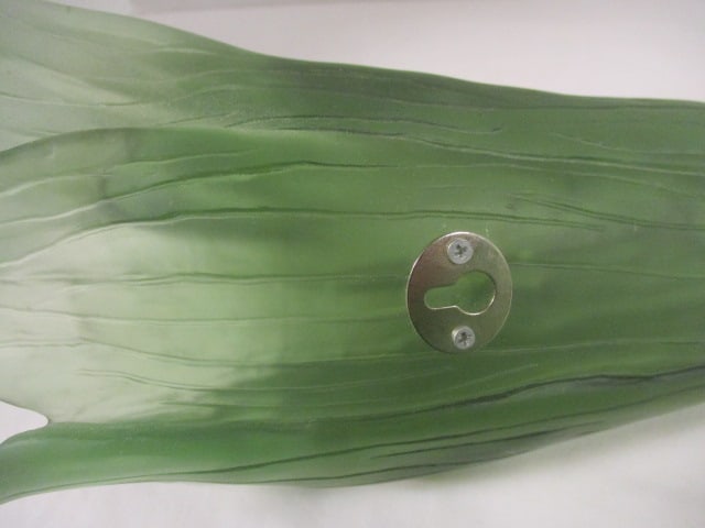 Green Frosted Glass Wall Pocket Sconce/Vase (PR) - 5