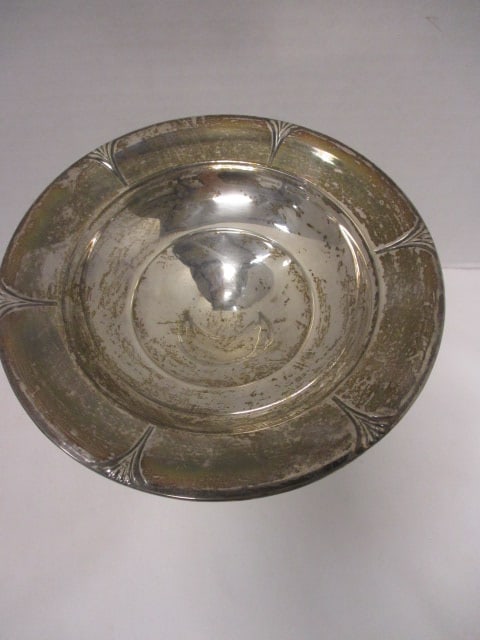 Sterling Weighted Pedestal Bowl 4" & Sterling Weighted Compote 6" - 3