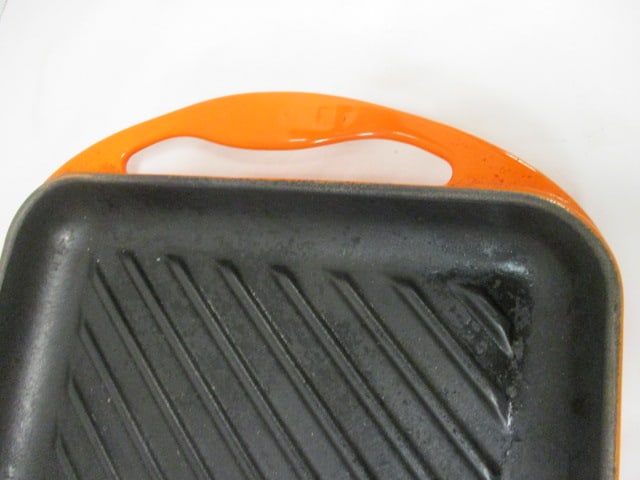 Le Creuset Enameled Cast Iron Skinny Griddle in Flame color - 2
