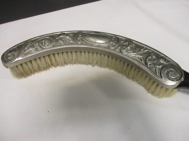 Ornate Silverplate Silent Butler & Table Crumb Brush Set - 4