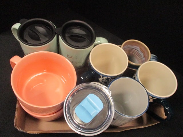 Large Coffee Mugs Grouping - 7
