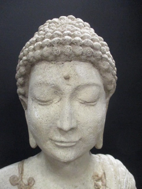 Stone Finish Zen Figurine/Buddha Statue - 2