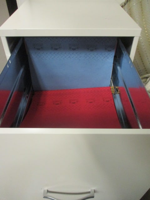 White Metal 3 Drawer File Cabinet - 4