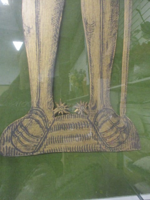 Print of Historical Brass Rubbing 'Sir Edmund Clere' - 4