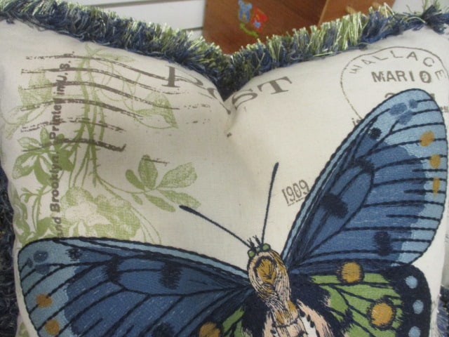 2 Butterfly Accent Pillows - 3