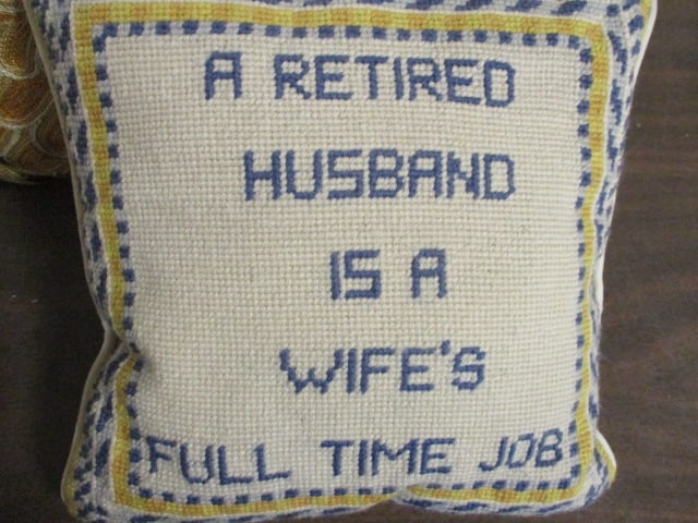 2 Needlework Pillows - 2