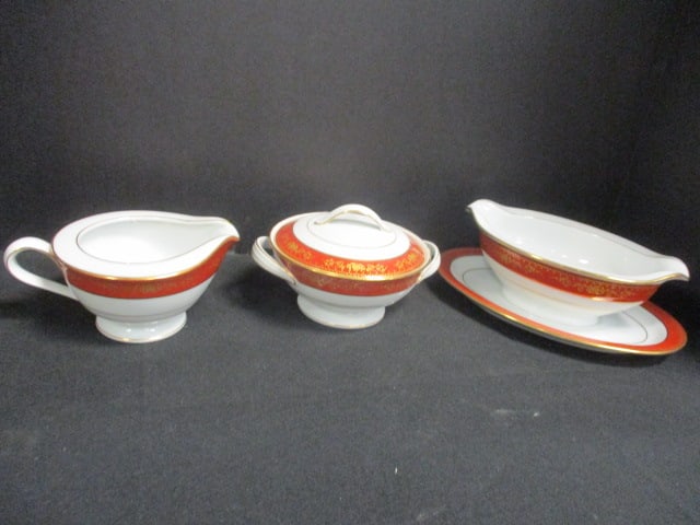 Noritake 'Goldhill' China Gravy Boat, Creamer/Sugar: .