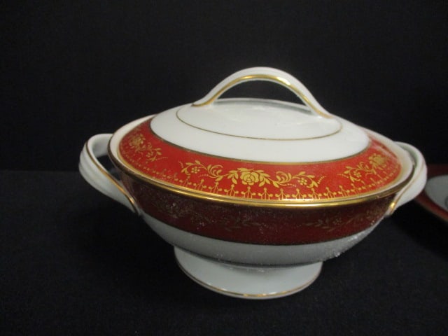 Noritake 'Goldhill' China Gravy Boat, Creamer/Sugar - 4