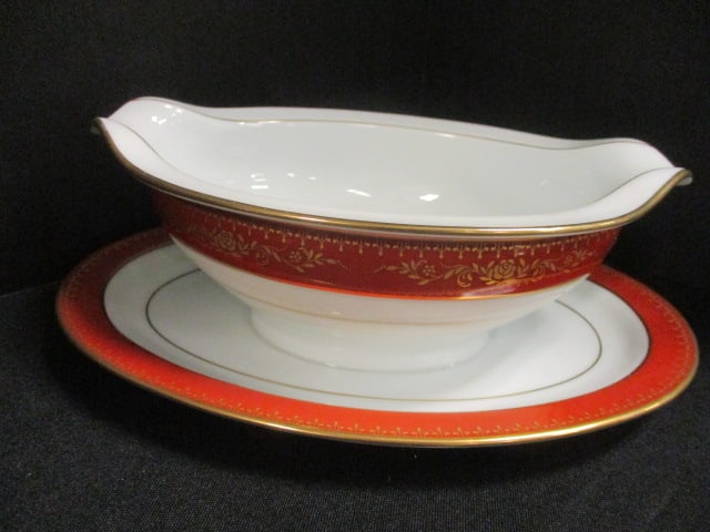 Noritake 'Goldhill' China Gravy Boat, Creamer/Sugar - 7
