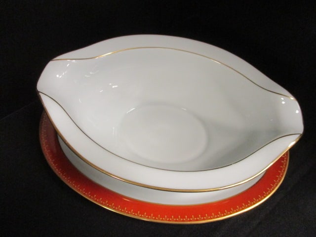 Noritake 'Goldhill' China Gravy Boat, Creamer/Sugar - 8