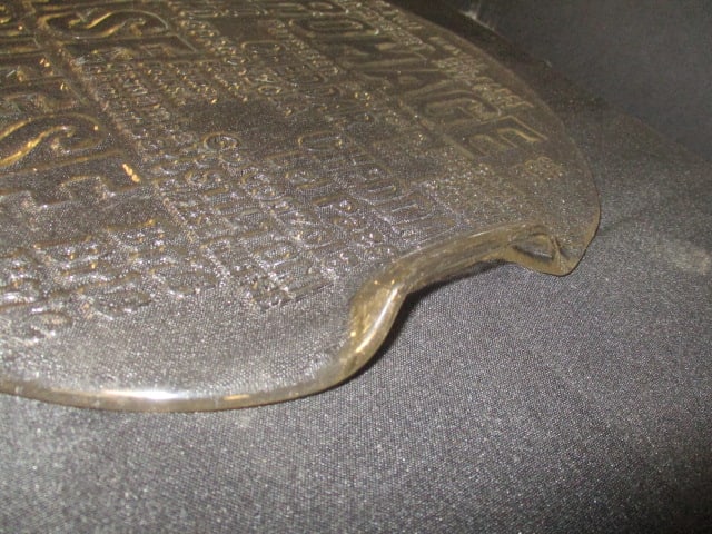 Glass Handled Large Cheese Platter - 4