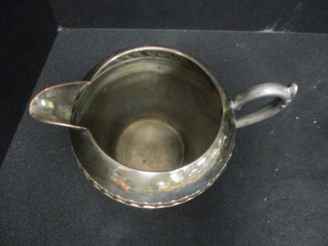 Silver on Copper 3 PC Tea Set & Bud Vase - 7