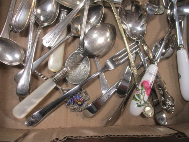 Vintage Souvenir Spoons, Forks, Grouping - 4