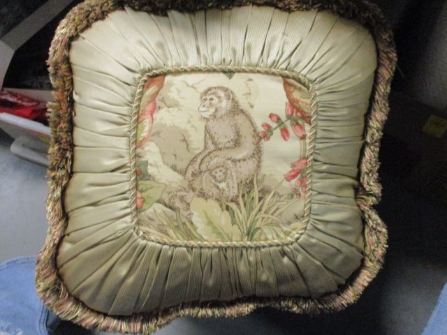 Decorative Monkey Motif Accent Pillows - 2