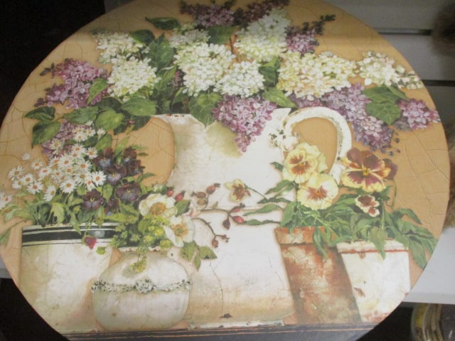 Kathryn White Art in Motion Tri-Coastal Floral Hat Box - 2