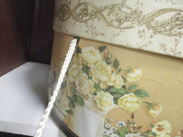 Kathryn White Art in Motion Tri-Coastal Floral Hat Box - 4